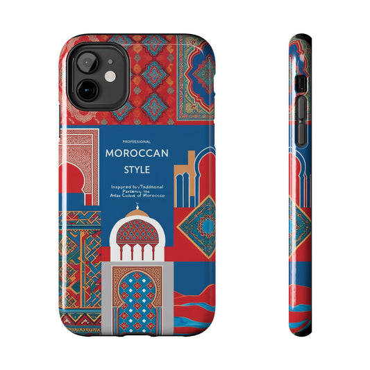 Moroccan Style Tough Phone Case - Vibrant Protection for Your Device